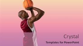  Presentation with competition - Theme consisting of composition-of-african-american-male background and a coral colored foreground