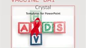  Presentation with vaccination - PPT theme enhanced with composition-of-aids-vaccine-day background and a white colored foreground