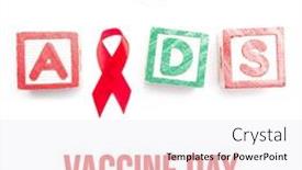  Presentation with vaccination - Presentation theme with composition-of-aids-vaccine-day background and a white colored foreground