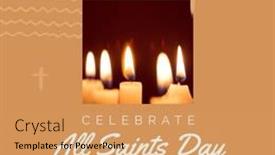  Presentation with religion - Theme enhanced with composition-of-all-saints-day background and a yellow colored foreground