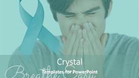  Presentation with sneezing - Slides having composition-of-allergy-awareness-week background and a seafoam green colored foreground