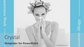  Presentation with allergy - PPT layouts having composition-of-allergy-awareness-week background and a light gray colored foreground