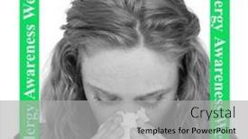  Presentation with allergy - Theme having composition-of-allergy-awareness-week background and a light gray colored foreground