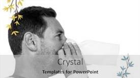  Presentation with awareness - Presentation theme enhanced with composition-of-allergy-awareness-week background and a light gray colored foreground