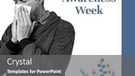  Presentation with allergy - Slides with composition-of-allergy-awareness-week background and a gray colored foreground