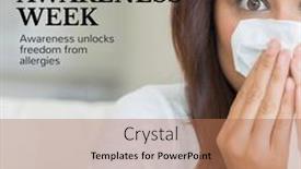  Presentation with allergy - Theme consisting of composition-of-allergy-awareness-week background and a coral colored foreground