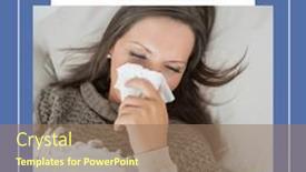  Presentation with awareness - Theme having composition-of-allergy-awareness-week background and a coral colored foreground