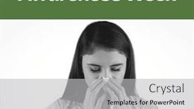  Presentation with allergy - Slide deck with composition-of-allergy-awareness-week background and a light gray colored foreground