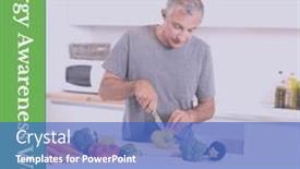  Presentation with allergy - Slide deck with composition-of-allergy-awareness-week background and a teal colored foreground