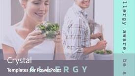  Presentation with allergy - PPT layouts having composition-of-allergy-awareness-week background and a gray colored foreground