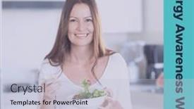  Presentation with awareness - PPT theme featuring composition-of-allergy-awareness-week background and a light blue colored foreground