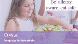  Presentation with awareness - Slides with composition-of-allergy-awareness-week background and a light blue colored foreground