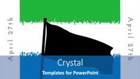  Presentation with independence day - Presentation theme enhanced with composition-of-april-27-sierra background and a ocean colored foreground