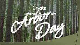  Presentation with awareness - Presentation consisting of composition-of-arbor-day-text background and a dark gray colored foreground