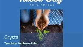  Presentation with celebration - Presentation having composition-of-arbor-day-text background and a ocean colored foreground