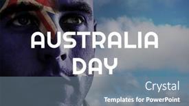  Presentation with australia - Slides consisting of composition-of-australia-day-text background and a gray colored foreground