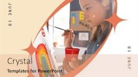  Presentation with learning difficulties - Slide set having composition-of-autistic-pride-day background and a coral colored foreground