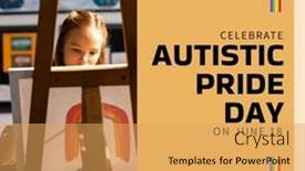  Presentation with learning difficulties - Slide set with composition-of-autistic-pride-day background and a yellow colored foreground