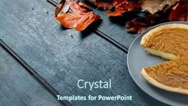  Presentation with autumn leaves - PPT layouts enhanced with composition-of-autumn-leaves background and a ocean colored foreground