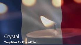  Presentation with france flag - Presentation design having composition-of-bastille-day-text background and a ocean colored foreground