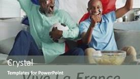  Presentation with african american men - Theme enhanced with composition-of-bastille-day-text background and a  colored foreground