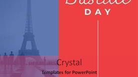  Presentation with eiffel tower - Theme consisting of composition-of-bastille-day-text background and a red colored foreground