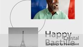  Presentation with eiffel tower - PPT layouts enhanced with composition-of-bastille-day-text background and a light gray colored foreground