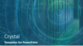  Presentation with data medical - Presentation theme enhanced with composition-of-binary-coding-medical background and a ocean colored foreground