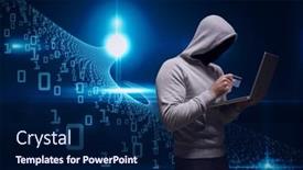  Presentation with coding - Audience pleasing PPT theme consisting of composition-of-binary-coding-over backdrop and a navy blue colored foreground