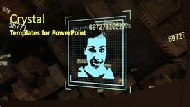  Presentation with biometric security - Theme enhanced with composition-of-biometric-photos background and a wine colored foreground