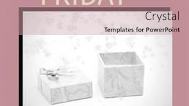  Presentation with pink retail - Presentation theme with composition-of-black-friday-sale background and a coral colored foreground