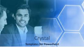  Presentation with blue global - Beautiful presentation design featuring composition-of-blue-hexagons-over backdrop and a light blue colored foreground