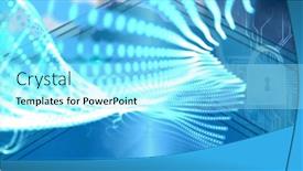  Presentation with blue global - Beautiful slide set featuring composition-of-blue-light-trails backdrop and a arctic colored foreground