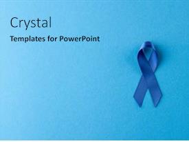Composition Of Blue Ribbon PPT template 21 | CrystalGraphics