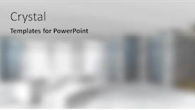  Presentation with room interior design - PPT theme having composition-of-blurred-house-room background and a light gray colored foreground