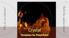  Presentation with bonfire - Presentation featuring composition-of-bonfire-night-text background and a tawny brown colored foreground