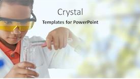  Presentation with research - Presentation theme featuring composition-of-boy-pouring-liquid background and a  colored foreground