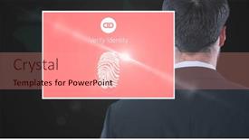  Presentation with digital identity - Theme enhanced with composition-of-businessman-and-screen background and a coral colored foreground