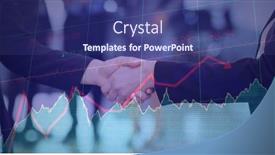  Presentation with data processing - Amazing slide set having composition-of-businesswomen-shaking-hands backdrop and a ocean colored foreground