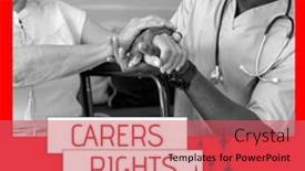  Presentation with african american patient - Presentation design consisting of composition-of-carers-rights-day background and a red colored foreground