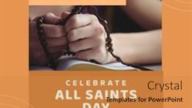  Presentation with celebrate - Presentation theme having composition-of-celebrate-all-saints background and a  colored foreground