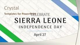  Presentation with independence day - Slide deck with composition-of-celebrate-sierra-leone background and a cream colored foreground
