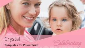  Presentation with motherhood - Slides consisting of composition-of-celebrating-mother-s background and a lemonade colored foreground