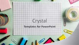  Presentation with creativity - Theme having composition-of-checked-sheet background and a light gray colored foreground