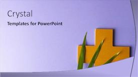  Presentation with ash cross - Slide set having composition-of-christian-ash-wednesday background and a light blue colored foreground