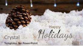  Presentation with greetings - Slide set having composition-of-christmas-season-s background and a lemonade colored foreground