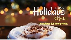  Presentation with christmas chocolate - Theme with composition-of-christmas-season-s background and a tawny brown colored foreground