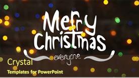  Presentation with christmas lights - Presentation consisting of composition-of-christmas-season-s background and a tawny brown colored foreground