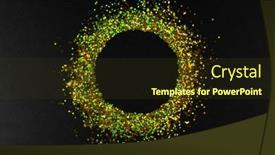  Presentation with gold black - Presentation theme having composition-of-circle-of-gold background and a tawny brown colored foreground