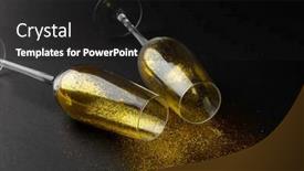  Presentation with new year - Presentation theme with composition-of-close-up background and a  colored foreground